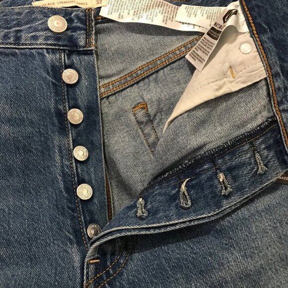 NWT Levi’s ribcage straight ankle jeans button fly 32 - Picture 10 of 12
